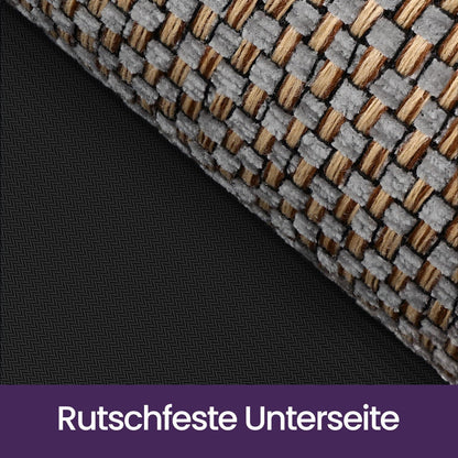 Fußmatte Grau 90x140 cm – Rutschfest & Saugstark für Innen
