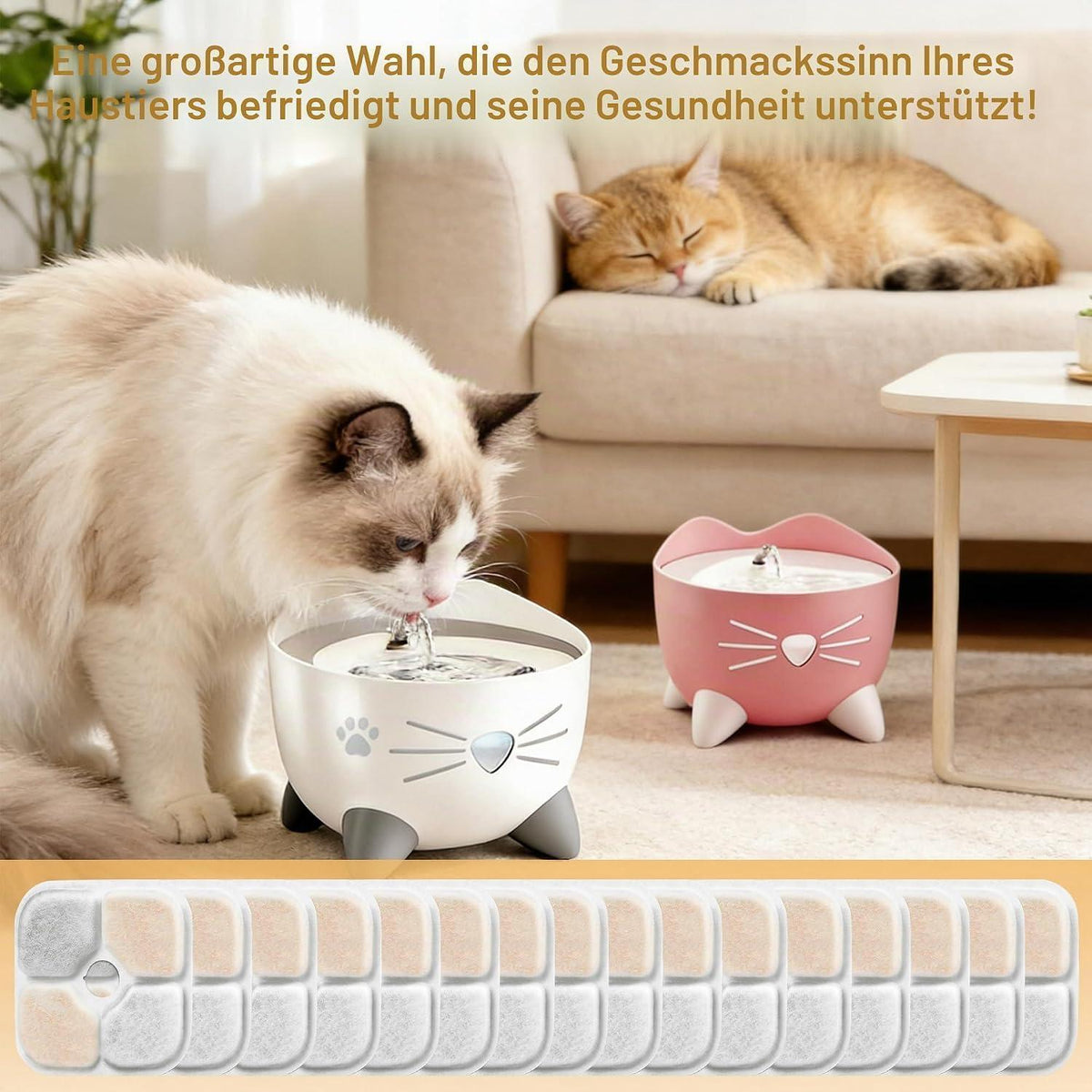 Katzenbrunnen Filter 16er Set für Catit Pixi 2,5L