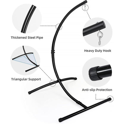 Hängesessel-Ständer C-Form – Robust & Drehbar für Indoor & Outdoor