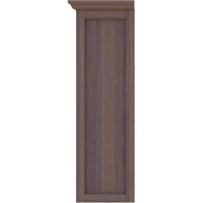 OSCHF 12-Fächer Bücherregal mit Sockel – Modernes Holzregal Walnuss
