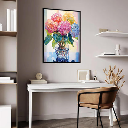 Diamant Painting 2er Set Blumen 5D Bastelset Wohnzimmer Deko