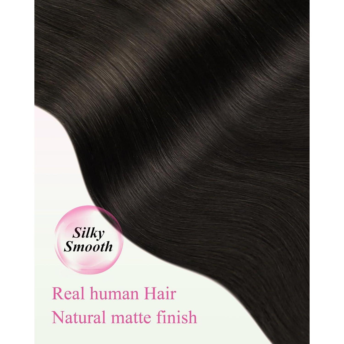Echthaar Tape Extensions Dunkelbraun - 40cm, 50g