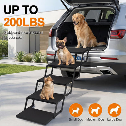 Hundetreppe Klappbar – Gelenkschonend & Stabil für Auto/SUV