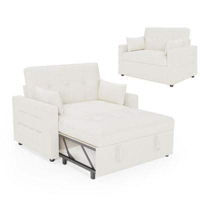 Schlafsofa 186x122cm – Verstellbare Schlafcouch mit Kissen & Tasche