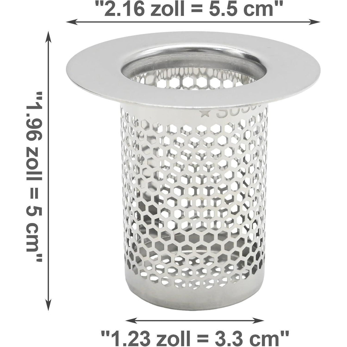 Edelstahl Abflussfilter 2er Set – Feinmaschig & Verstopfungsfrei