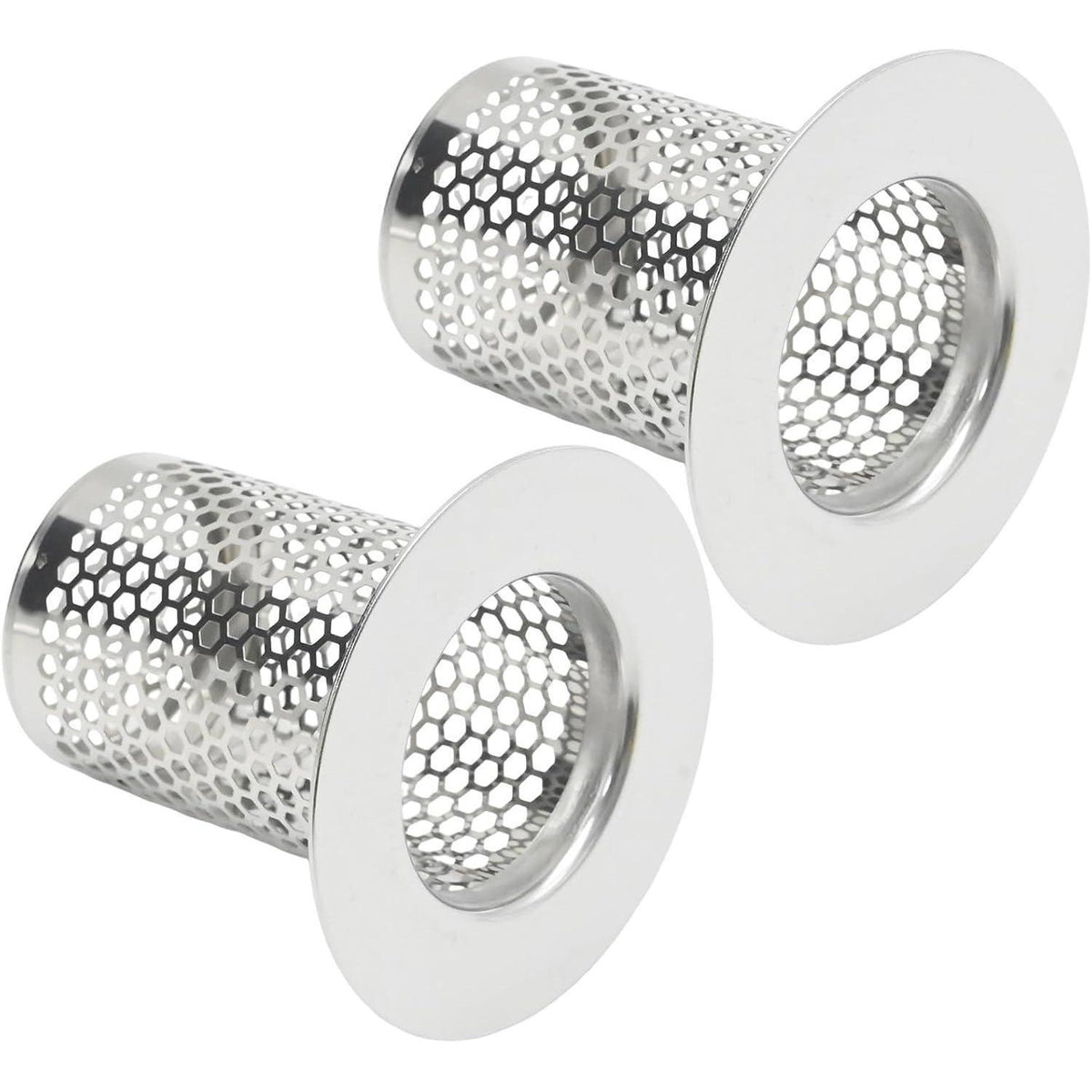 Edelstahl Abflussfilter 2er Set – Feinmaschig & Verstopfungsfrei