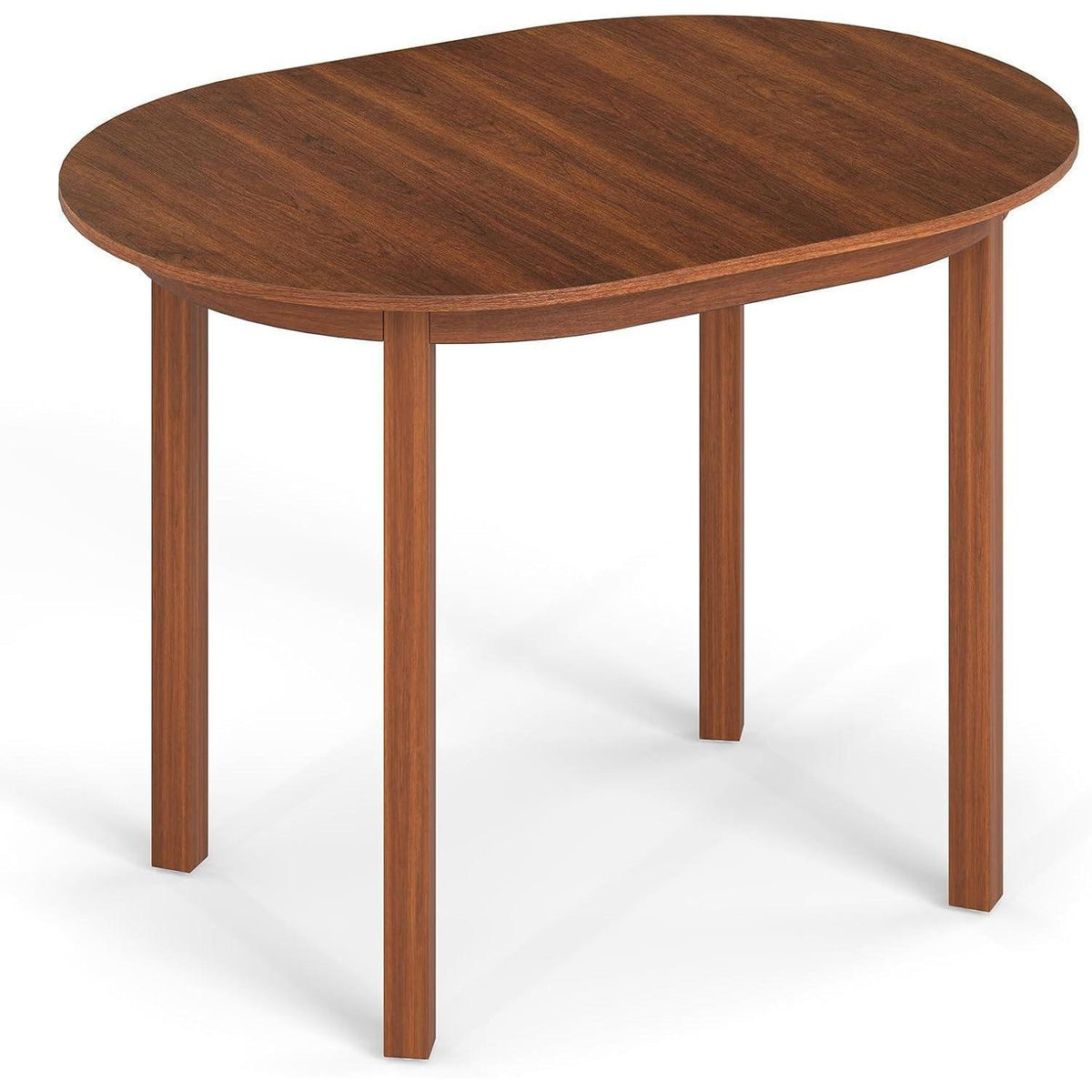 Ovaler Esstisch aus Gummibaumholz – Modern & Vielseitig (100x78cm)