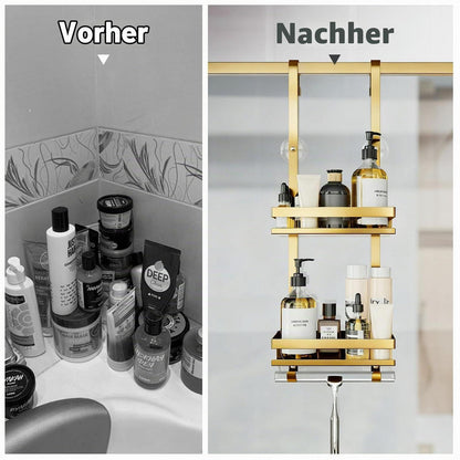 Duschablage ohne Bohren – Edelstahl Badezimmer Organizer