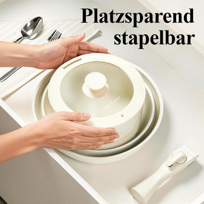19-teiliges Topf- & Pfannenset mit Titan-Keramik-Antihaftbeschichtung
