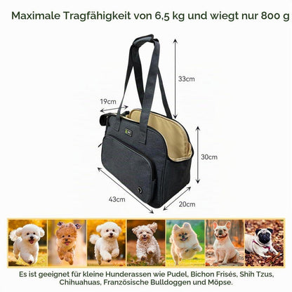 Hundetransporttasche Dunkelblau für kleine Hunde & Katzen