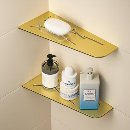 Eck Duschregal Edelstahl Gold - 2er Pack für Fliesen