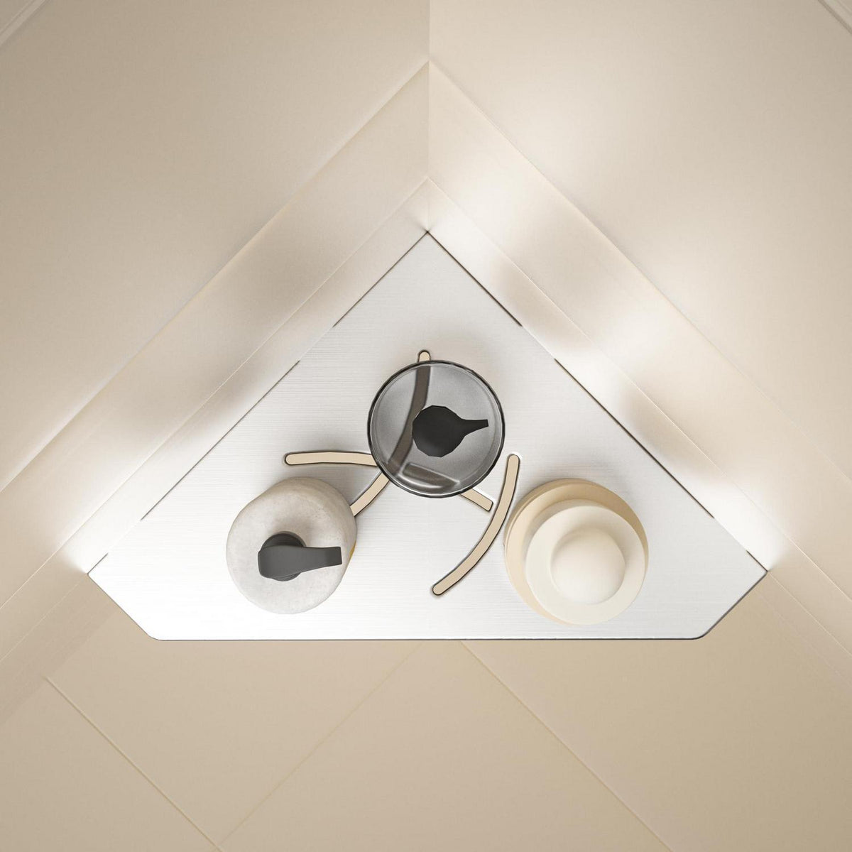 Edelstahl Duschablage Ecke 2er-Pack – Rostfrei & Platzsparend