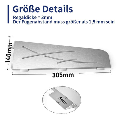 Eck Duschregal Edelstahl SUS304 - 2er Pack für Fliesen
