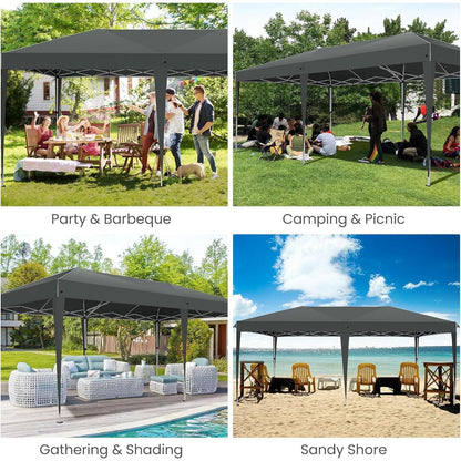 3x6m Faltpavillon wasserdicht mit Seitenwänden & Zubehör