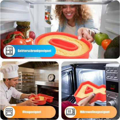 Silikon Backform Zahlen – Motivbackform für Kuchen & Torten (0-9)