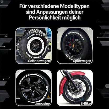 6x Reifenstift Weiß Wasserfest – 0,5-8mm für Reifen, Glas & Metall