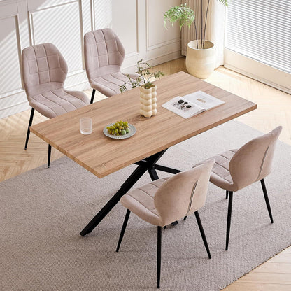 Esszimmerstuhl Set 4-teilig, Beige, Nordischer Stil