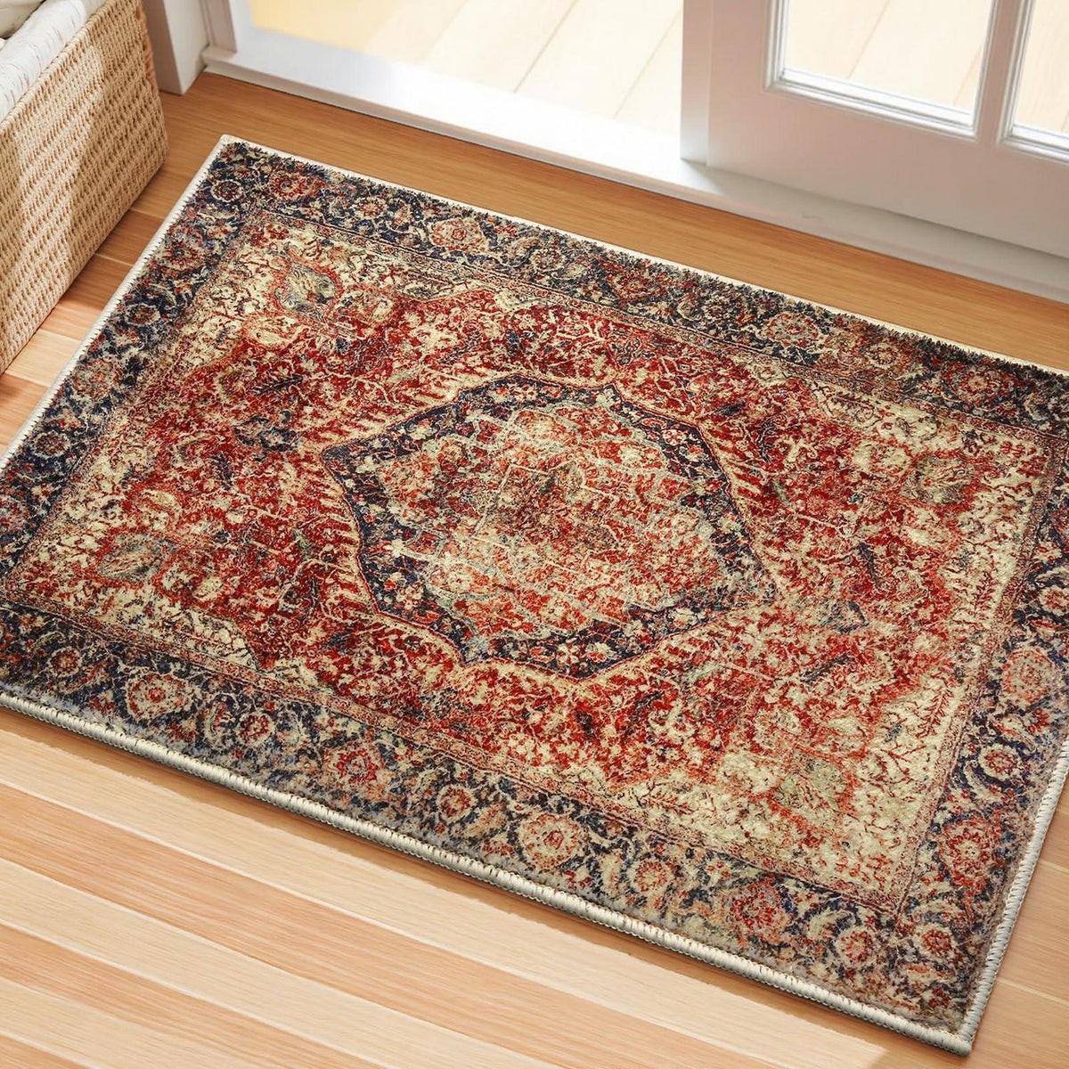 Fußmatte Braun/Mehrfarbig 60x90cm – Kinder & Tierfreundlich
