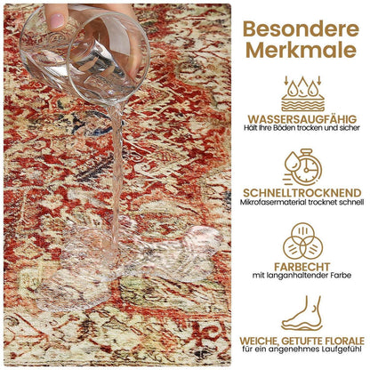 Fußmatte Braun/Mehrfarbig 60x90cm – Kinder & Tierfreundlich