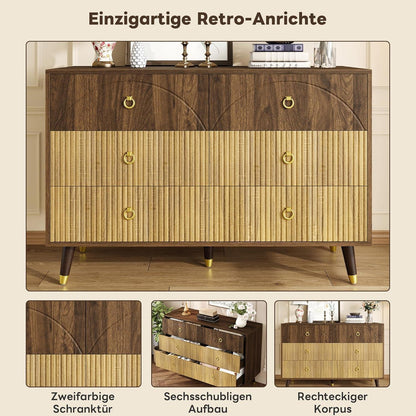 Modernes Sideboard mit 6 Schubladen – Vielseitiger Stauraum