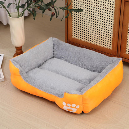 Orthopädisches Hundebett Orange L – Weich & Rutschfest
