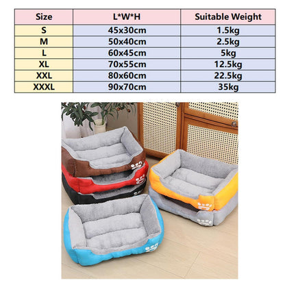 Orthopädisches Hundebett Orange L – Weich & Rutschfest