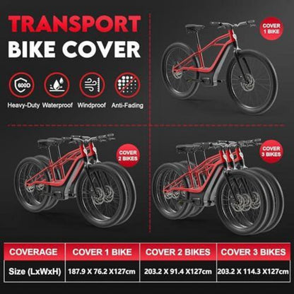 Fahrradabdeckung wasserdicht für 1 Fahrrad – Zettum