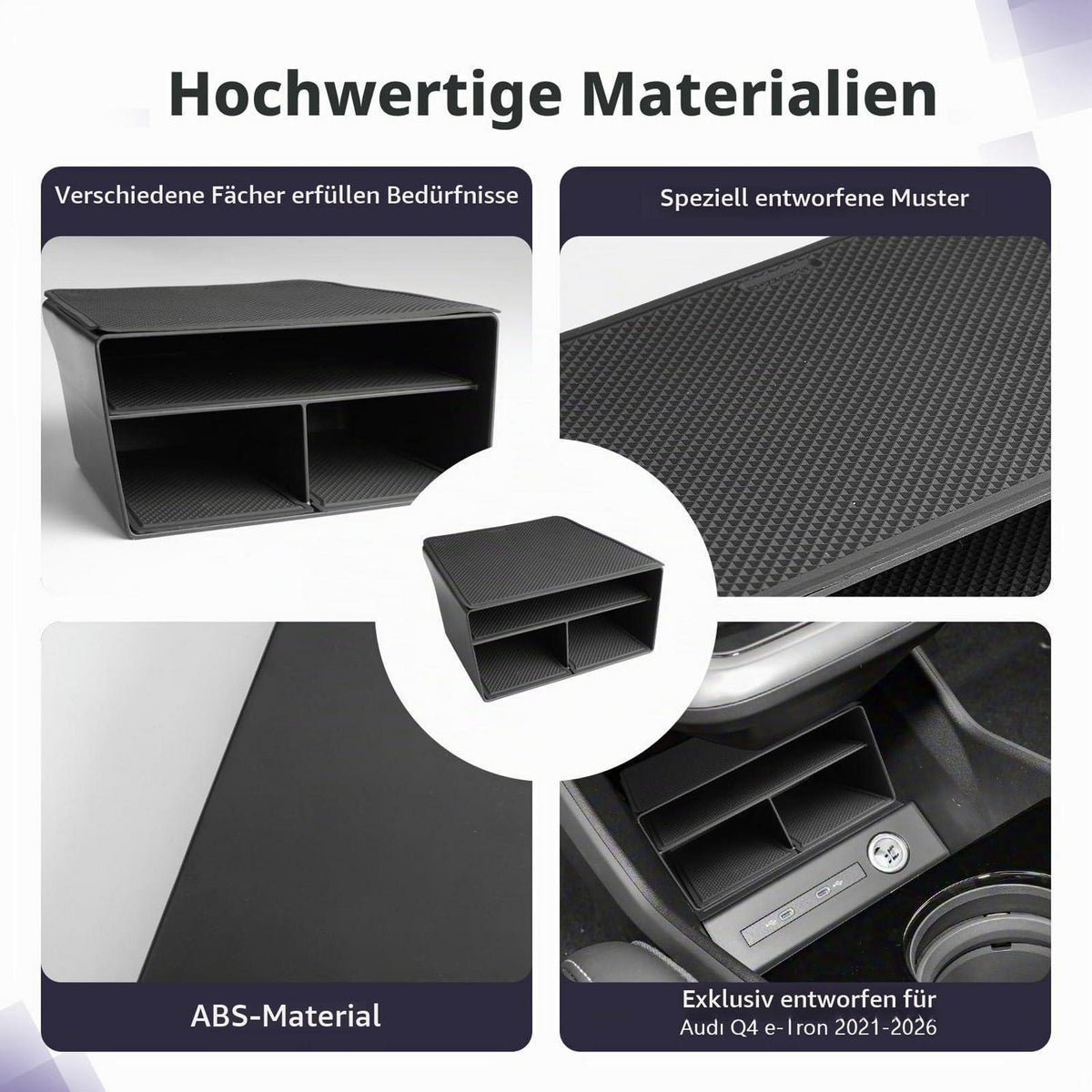 Mittelkonsolen Organizer für Audi Q4 e-Tron 2021-2026
