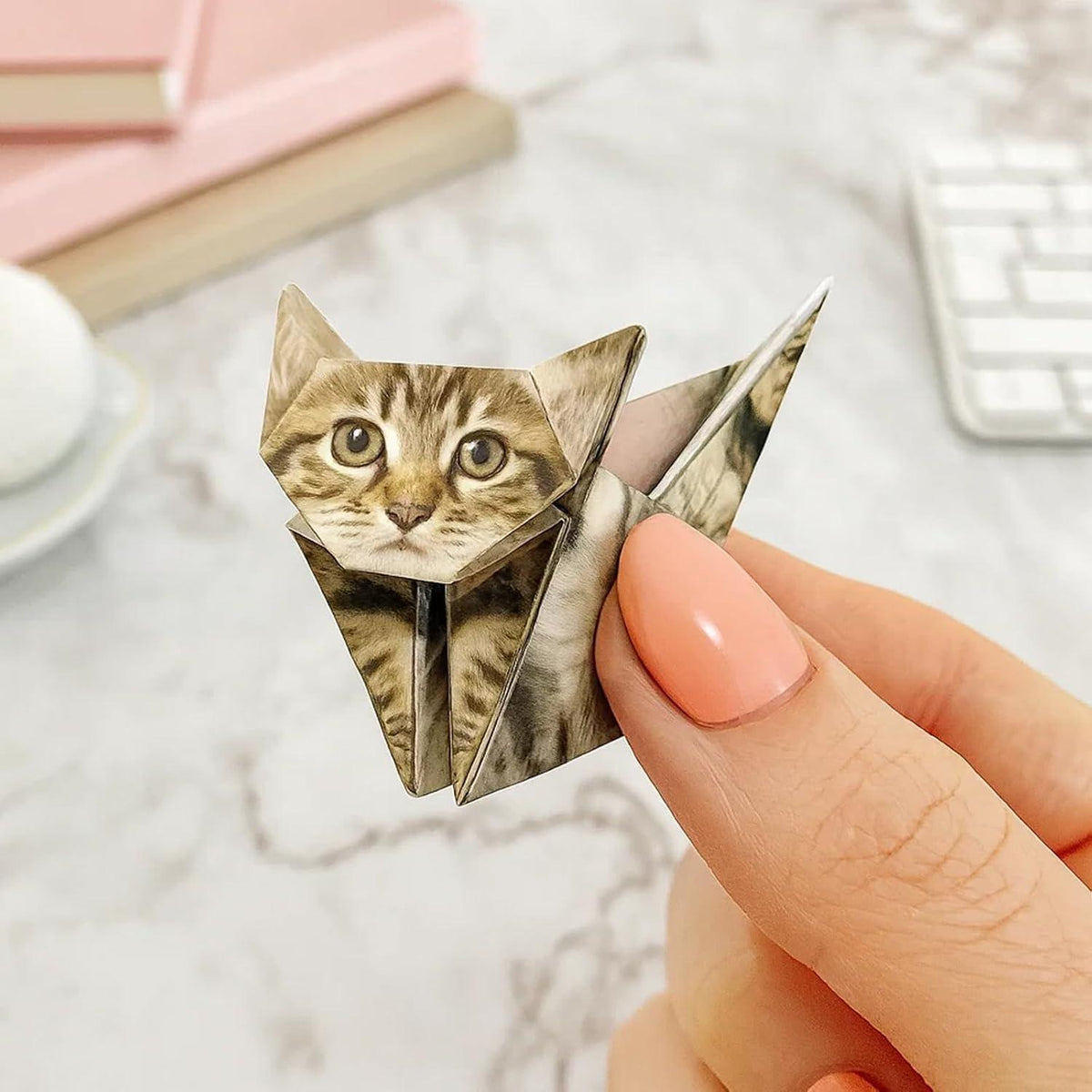 Origami Papier Set Katzen & Hunde mit Anleitung
