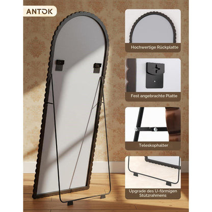 Ganzkörperspiegel 193x86 cm – Arch Design, Bronze