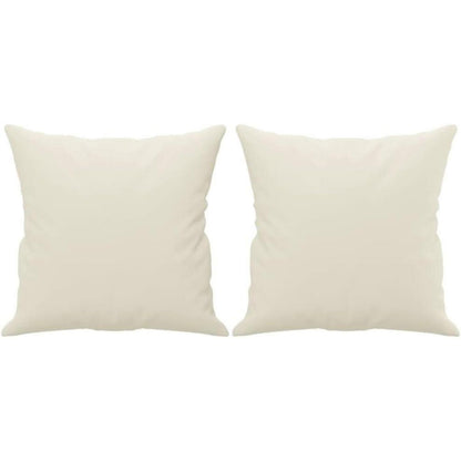 Modernes 3-Sitzer Sofa mit Armlehne, Creme Samt 180cm