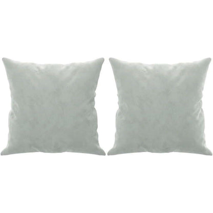 Samt Sofa Modern Kleines 2-Sitzer Sofa Hellgrau 120cm
