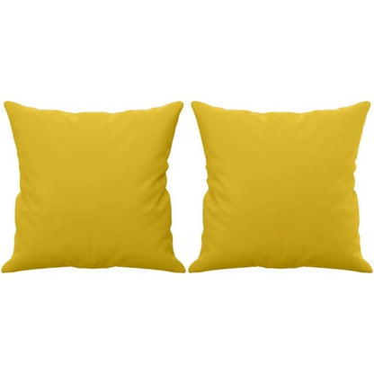 2-Sitzer Sofa mit Schlaffunktion, Gelb, Samt, 120cm