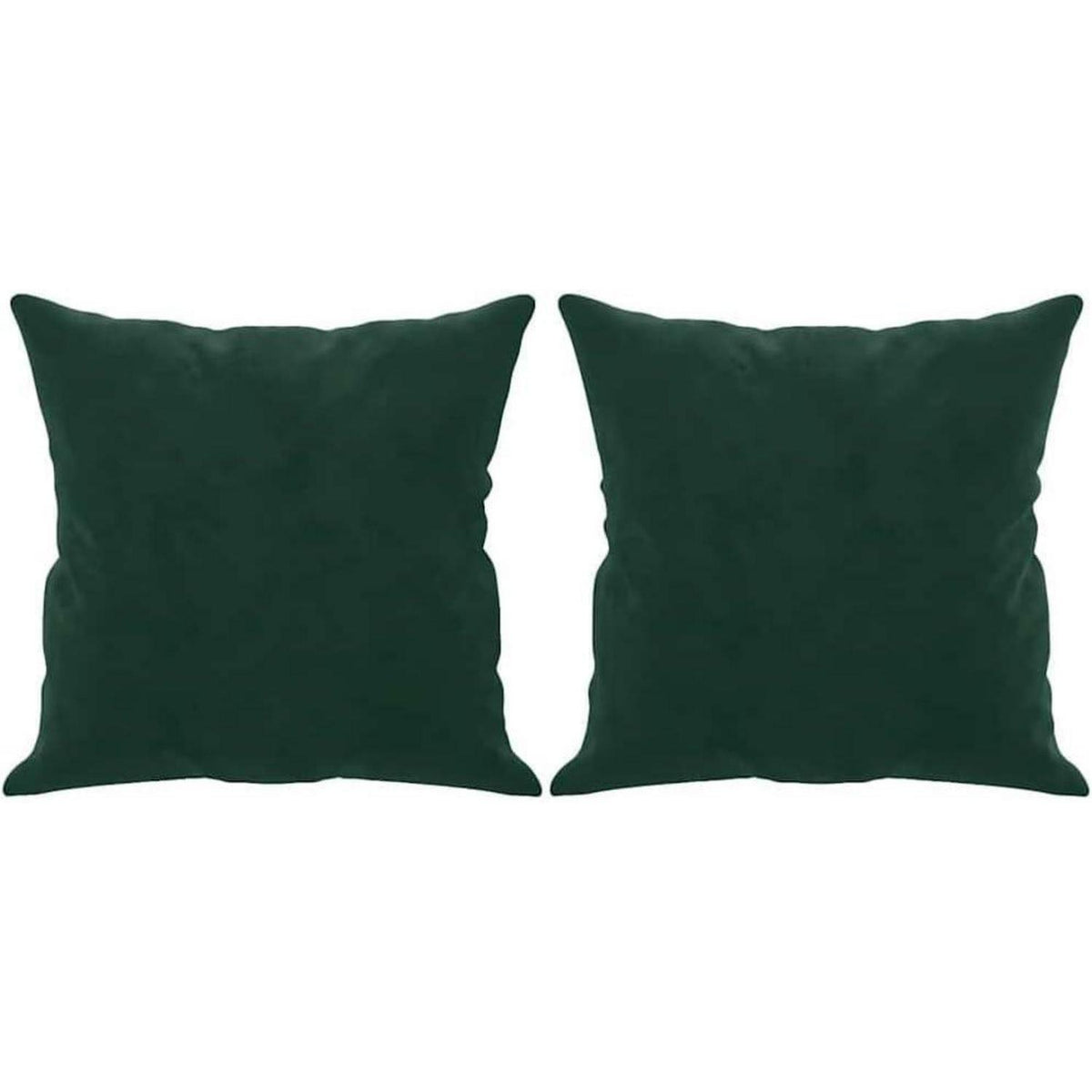 2-Sitzer Sofa Dunkelgrün mit Schlaffunktion & Zierkissen