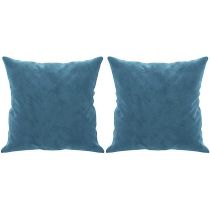 Samt Sofa Modern Kleines 2-Sitzer Sofa Blau 120cm