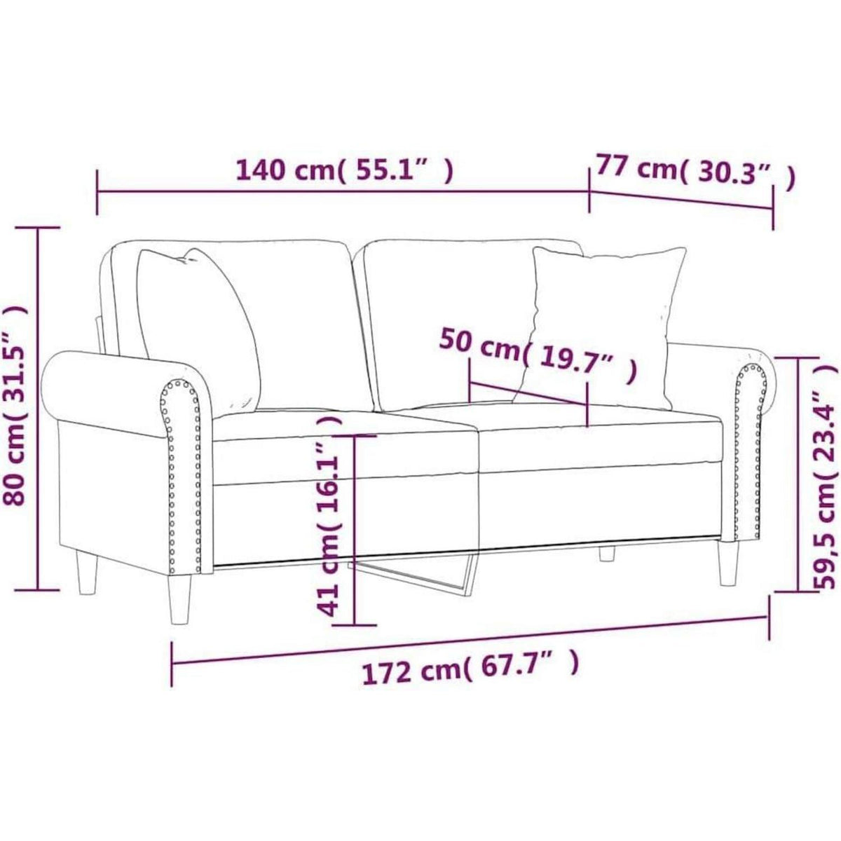 Doppelsitz Loungesofa mit Schlaffunktion, Gelb, Samt