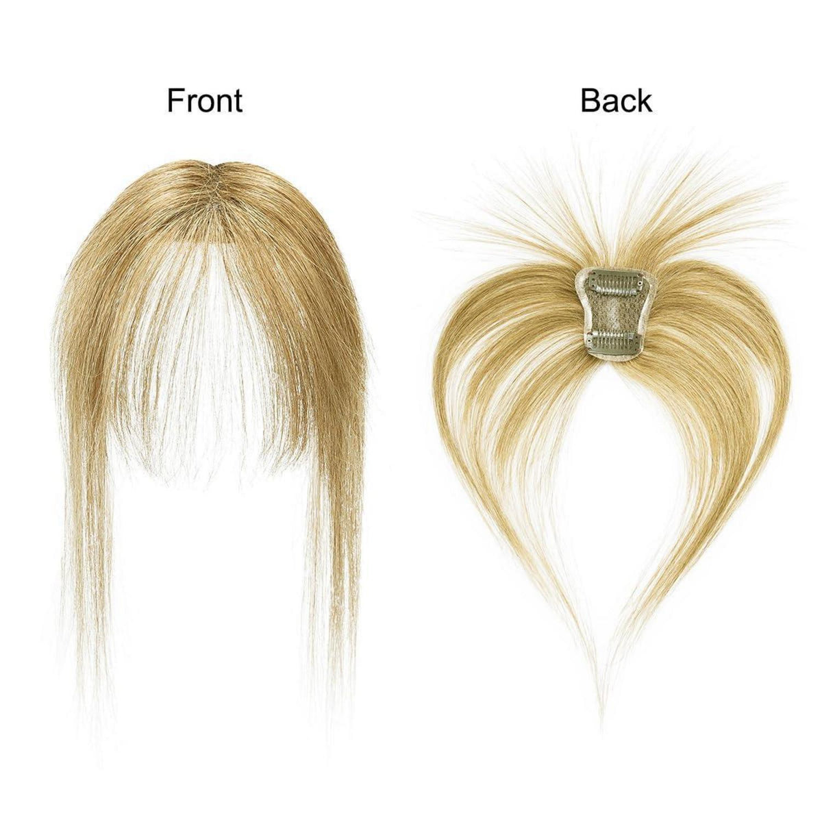 3D Clip In Pony aus Echthaar – Strohblond für French Fringe
