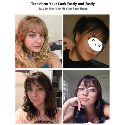 3D Clip In Pony aus Echthaar – Strohblond für French Fringe