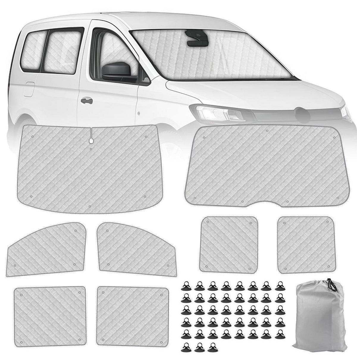 Thermomatte Caddy Maxi Life 2022-2025 LWB – Sonnenschutz Set
