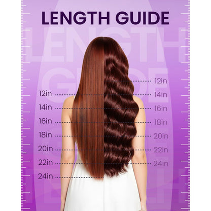 Echthaar Clip-Ins Braun Balayage 55cm – Voller Kopf