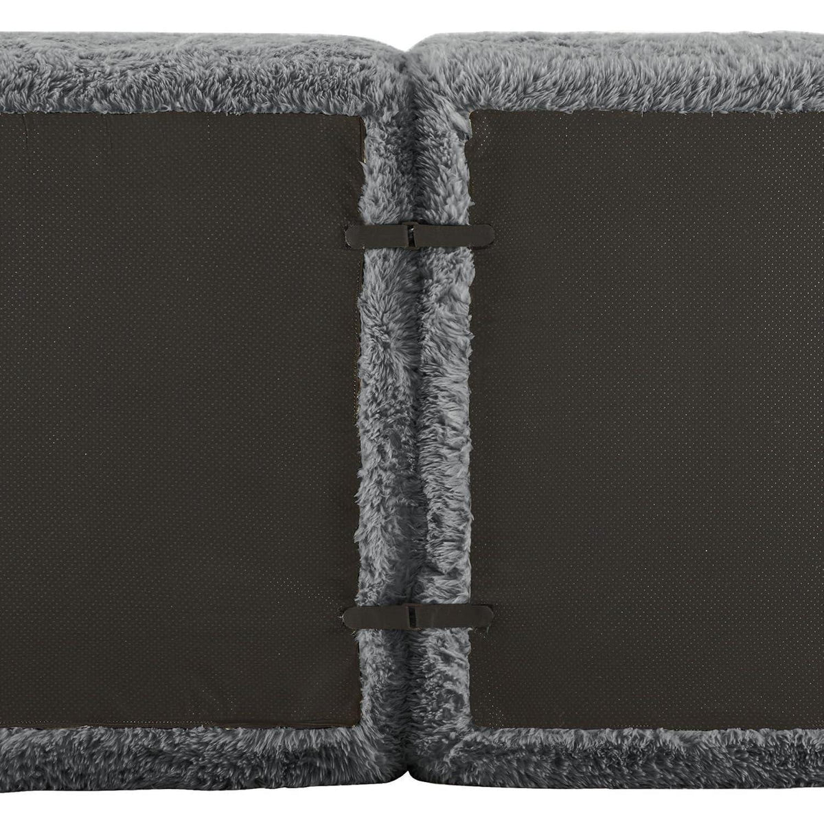 4-Sitzer L-Form Sofa mit Hocker | Modulares Design, Grau