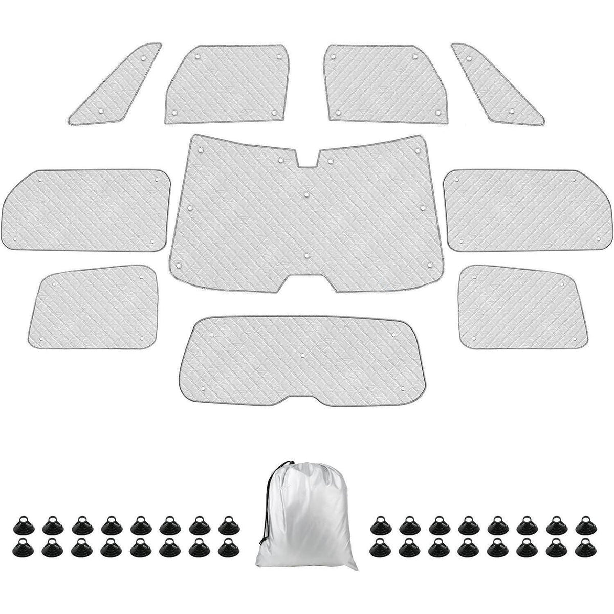 Thermomatte VW ID Buzz 2022-2026 LWB – Sonnenschutz & Isolierung