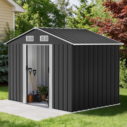 Metall Gerätehaus 196x132cm – Schiebetür & Wetterfest