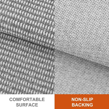 Fußmatte Innen 60x90cm Grau Weiß – Rutschfest & Waschbar