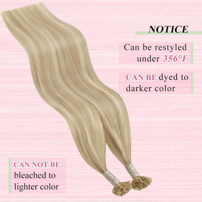 Echthaar U-Tip Extensions Blond 55cm (18/613)