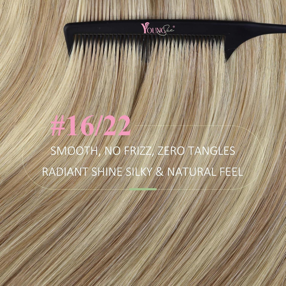 Echthaar Tape Extensions Blond 55cm (50g) 16/22