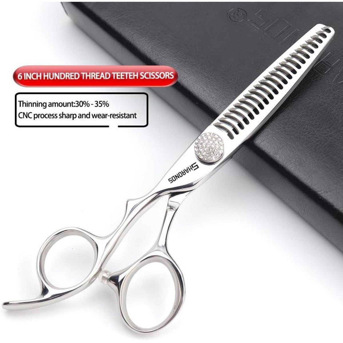 6 Zoll Friseurschere Set für Linke Hand – 2 Stück