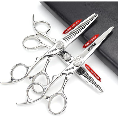 6 Zoll Friseurschere Set für Linke Hand – 3 Stück