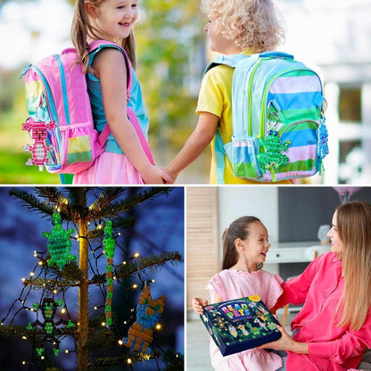 Perlentiere Bastelset Kinder – Glow in the Dark Schlüsselanhänger DIY