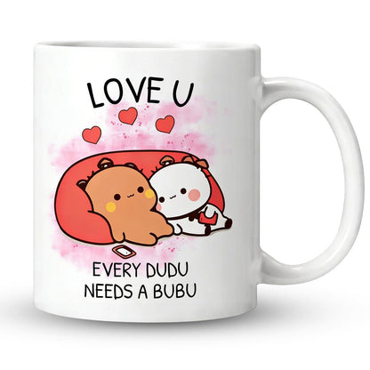 Bubu Dudu Tasse – Doppelseitig Bedruckter Kaffeebecher 350ml